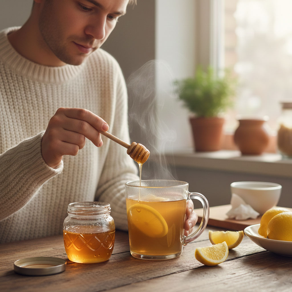 بهترین دمنوش برای سرماخوردگی و انفولانزا؛ چای لیمو و عسل