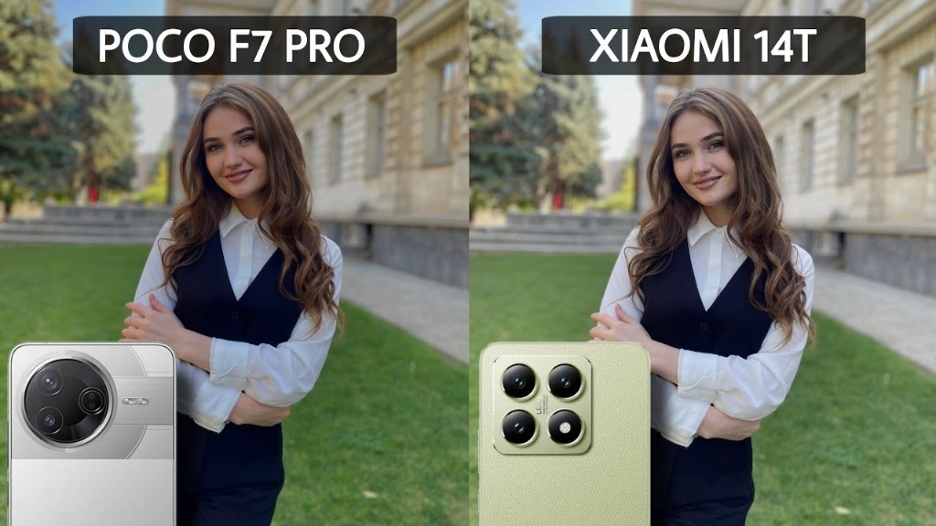 مقایسه پوکو F7 پرو با شیائومی 14T پرو از نظر دوربین.