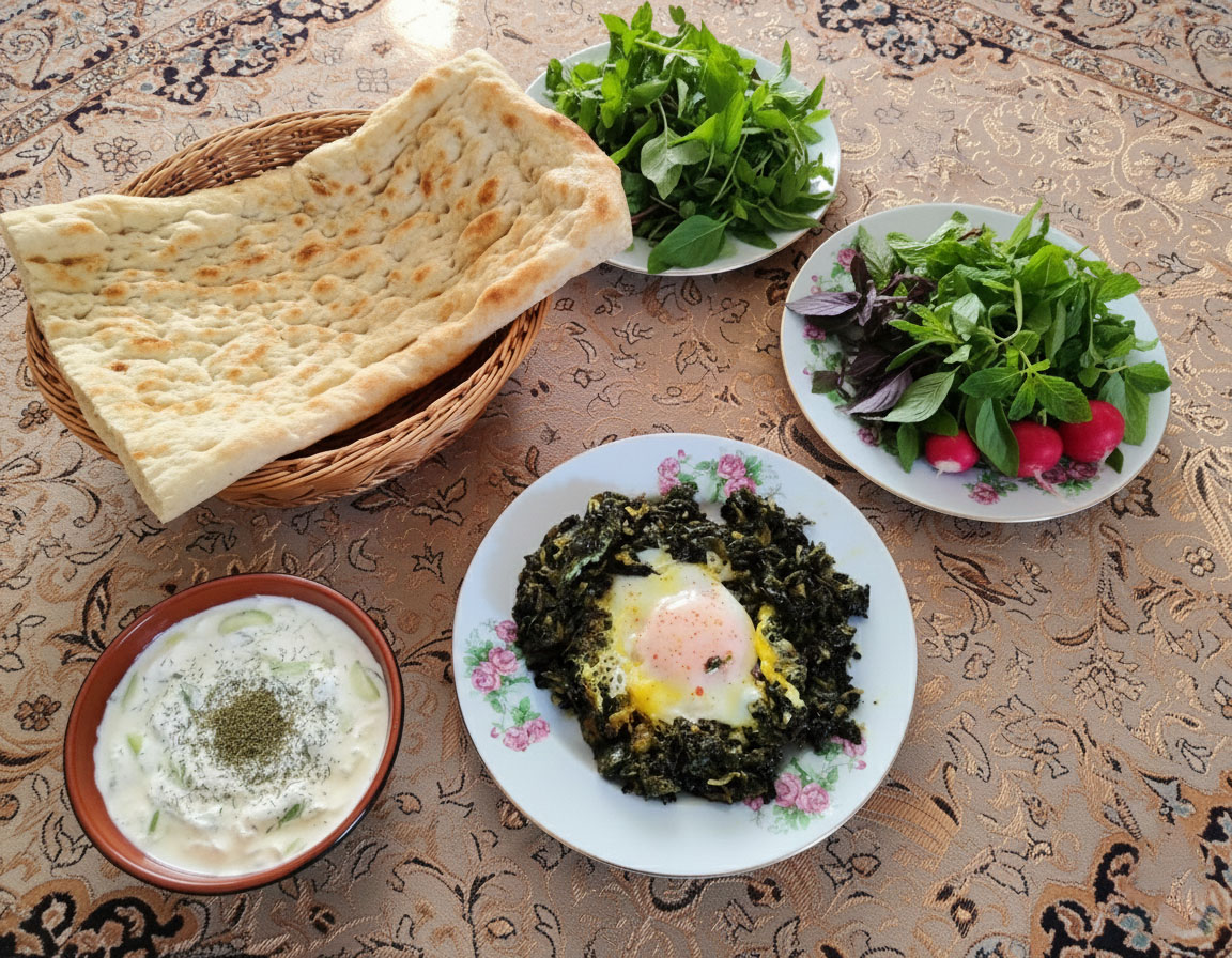 نرگسی؛ یک غذای ساده و ارزان برای شام.