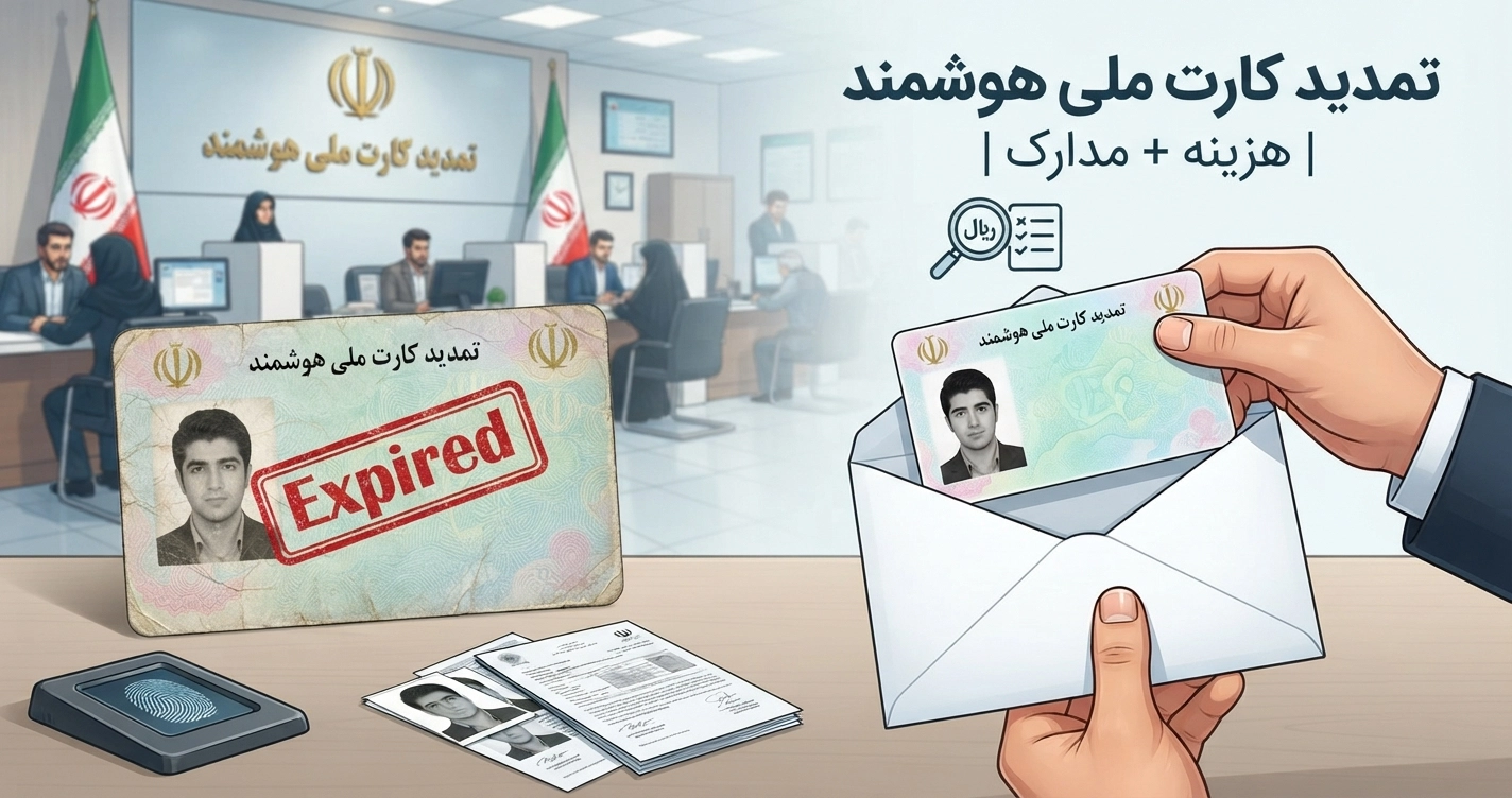 تمدید کارت ملی هوشمند