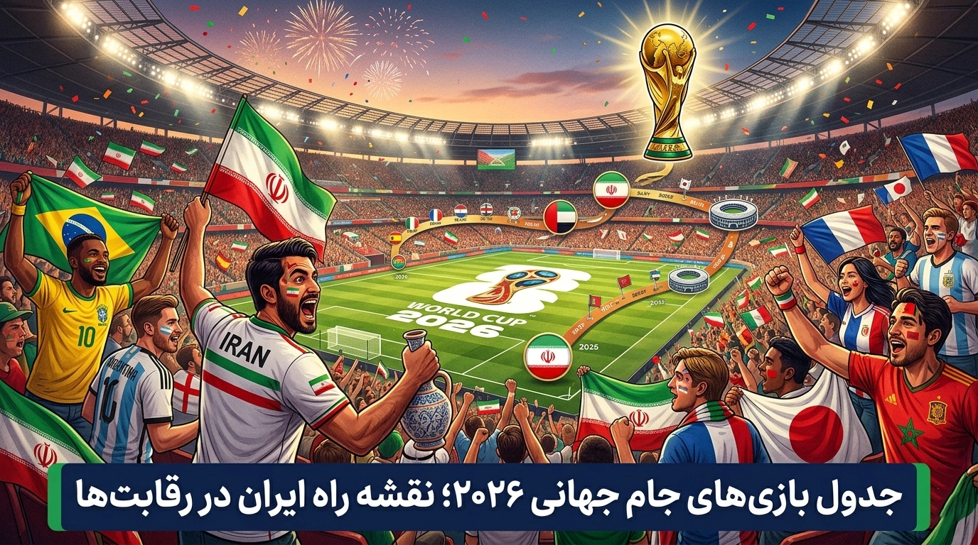 جدول بازی‌ های جام جهانی ۲۰۲۶؛ نقشه راه ایران در رقابت‌ها