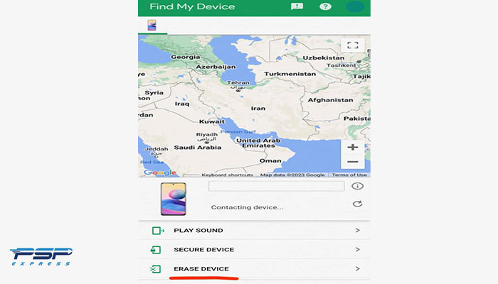 ریست فکتوری با کمک Google Find My Device در گوشی اندروید
